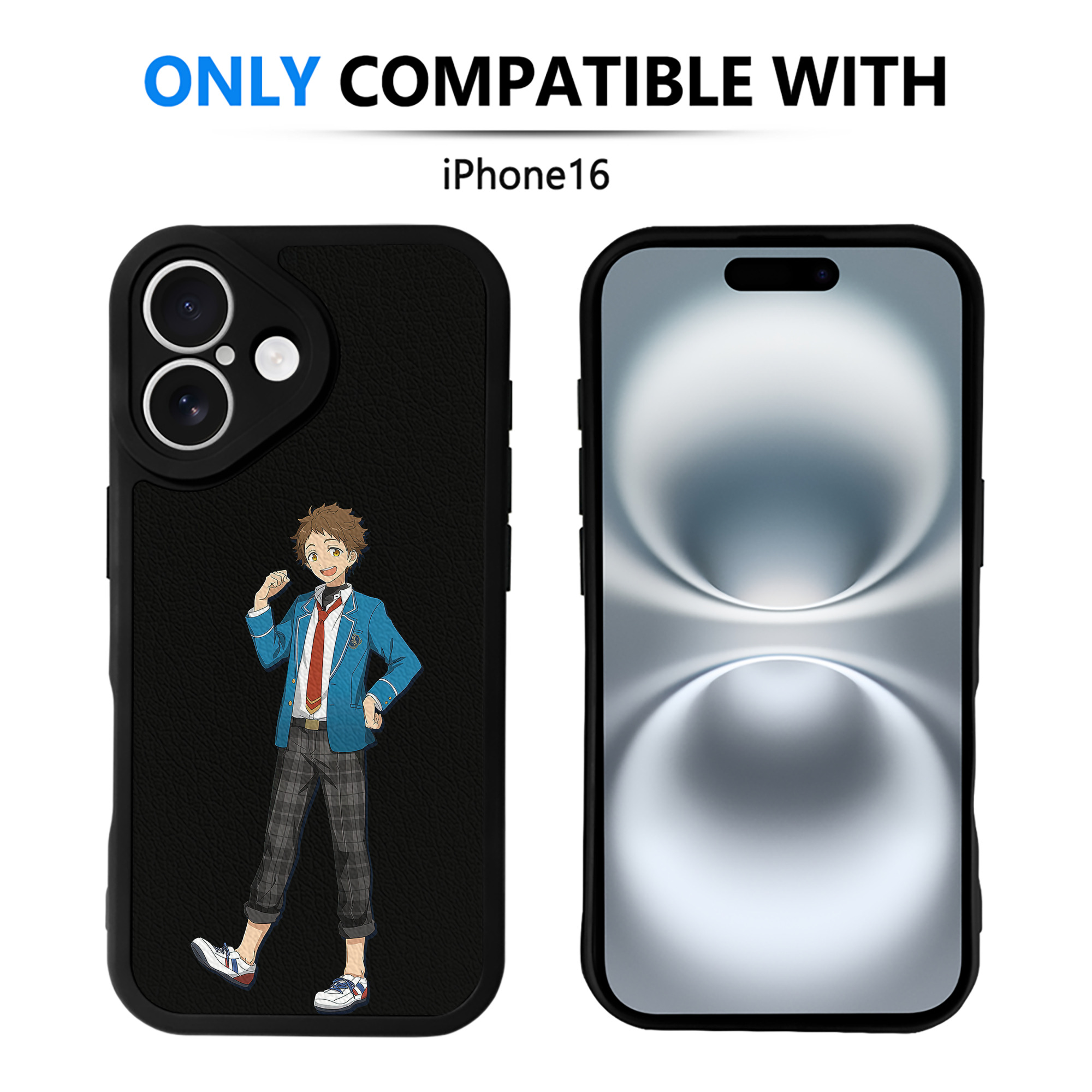 （画像用） あんさんぶるスターズ! Ensemble Stars 【iPhone 16シリーズ対応】シリコンスマホケース（レザー調） 材質：シリコン
